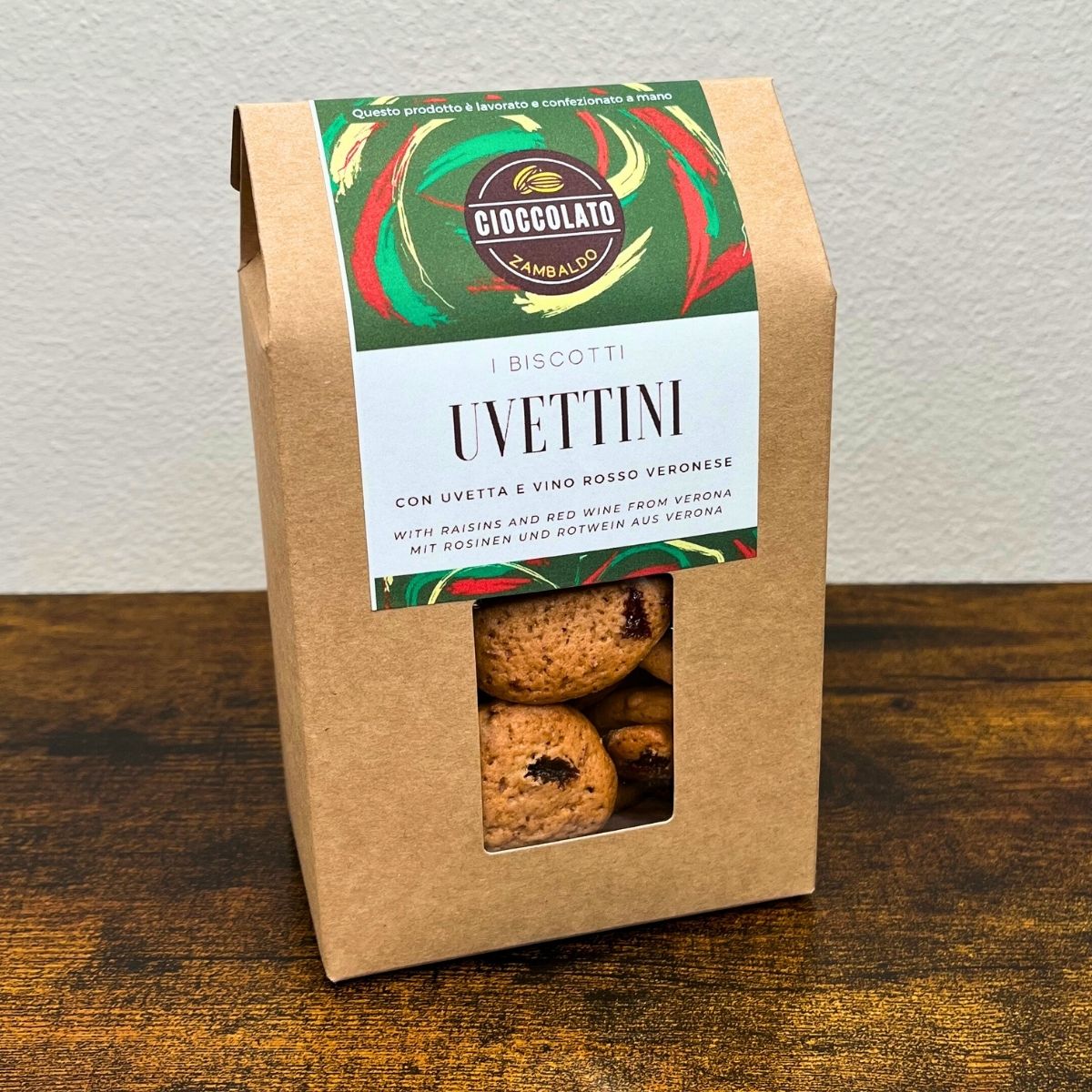 UVETTINI - Biscotti al vino rosso di Verona e uvetta