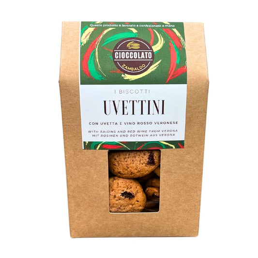 UVETTINI - Biscotti al vino rosso di Verona e uvetta