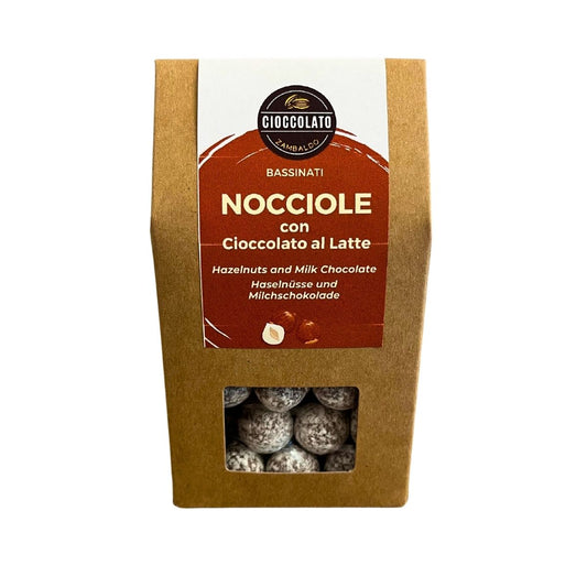 BASSINATI NOCCIOLE AL LATTE -  Dragées di Nocciola Piemonte IGP con cioccolato al latte