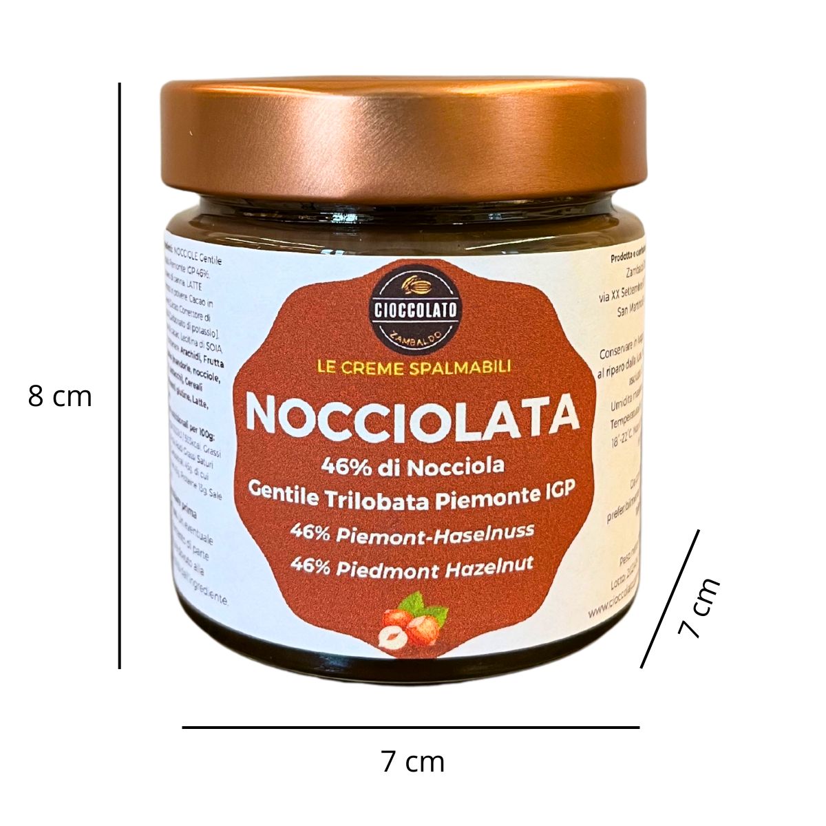 NOCCIOLATA - Crema spalmabile alle nocciole Piemonte IGP